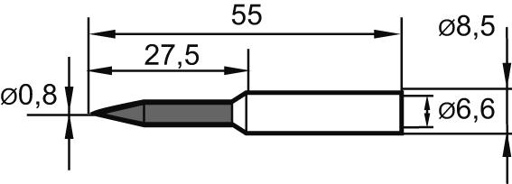 Lödspets, 832SD, 0,8mm