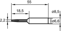 Lödspets, 832KD, 2,2mm