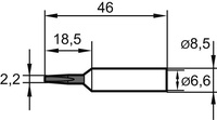 Lödspets, 832CD, 2,2mm