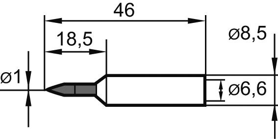 Lödspets, 832BD, 1,0mm