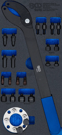 Verkstadsvagninlägg 1/3: Kamaxel-Mothållsverktyg-sats | för VAG