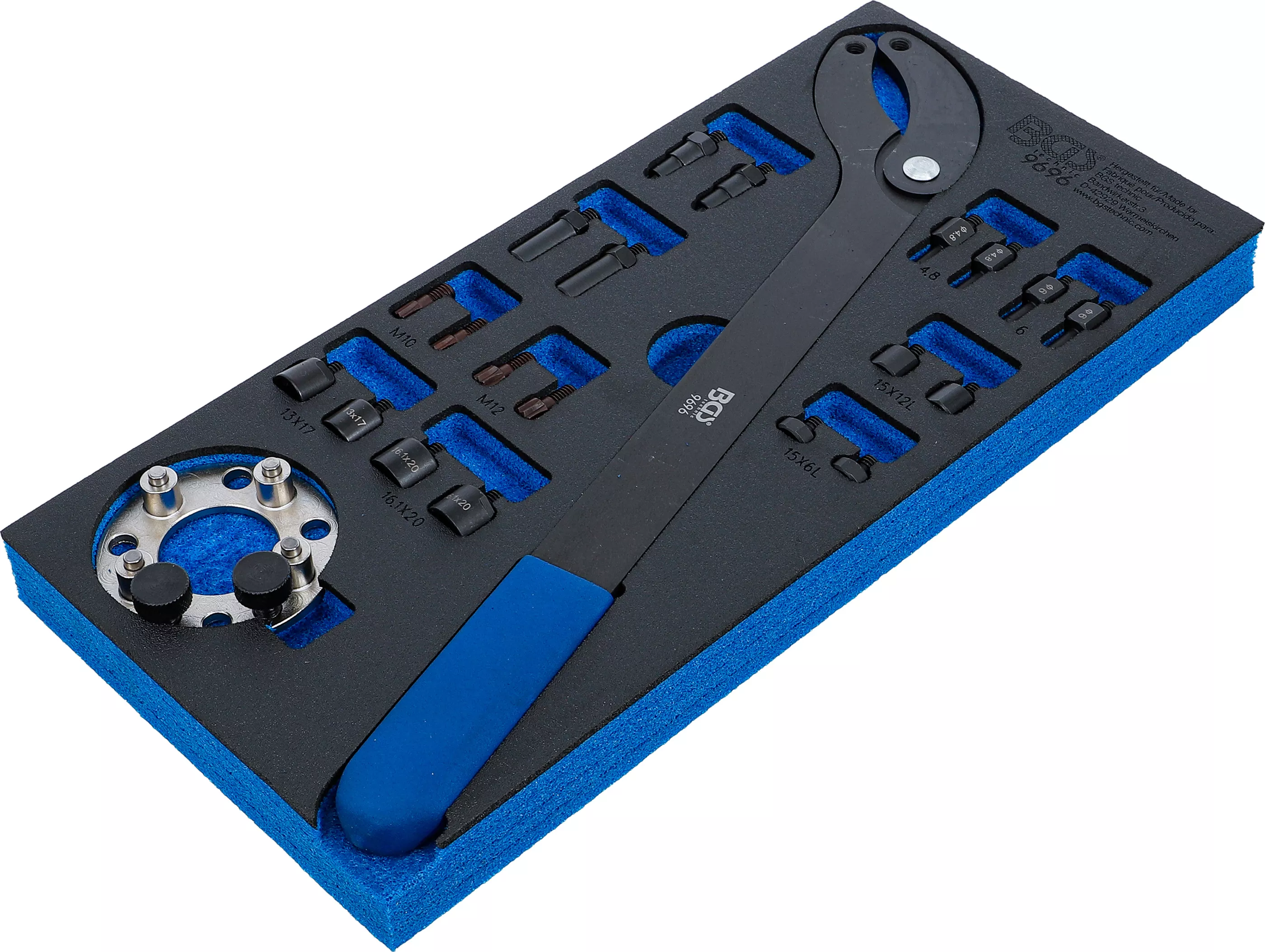 Verkstadsvagninlägg 1/3: Kamaxel-Mothållsverktyg-sats | för VAG