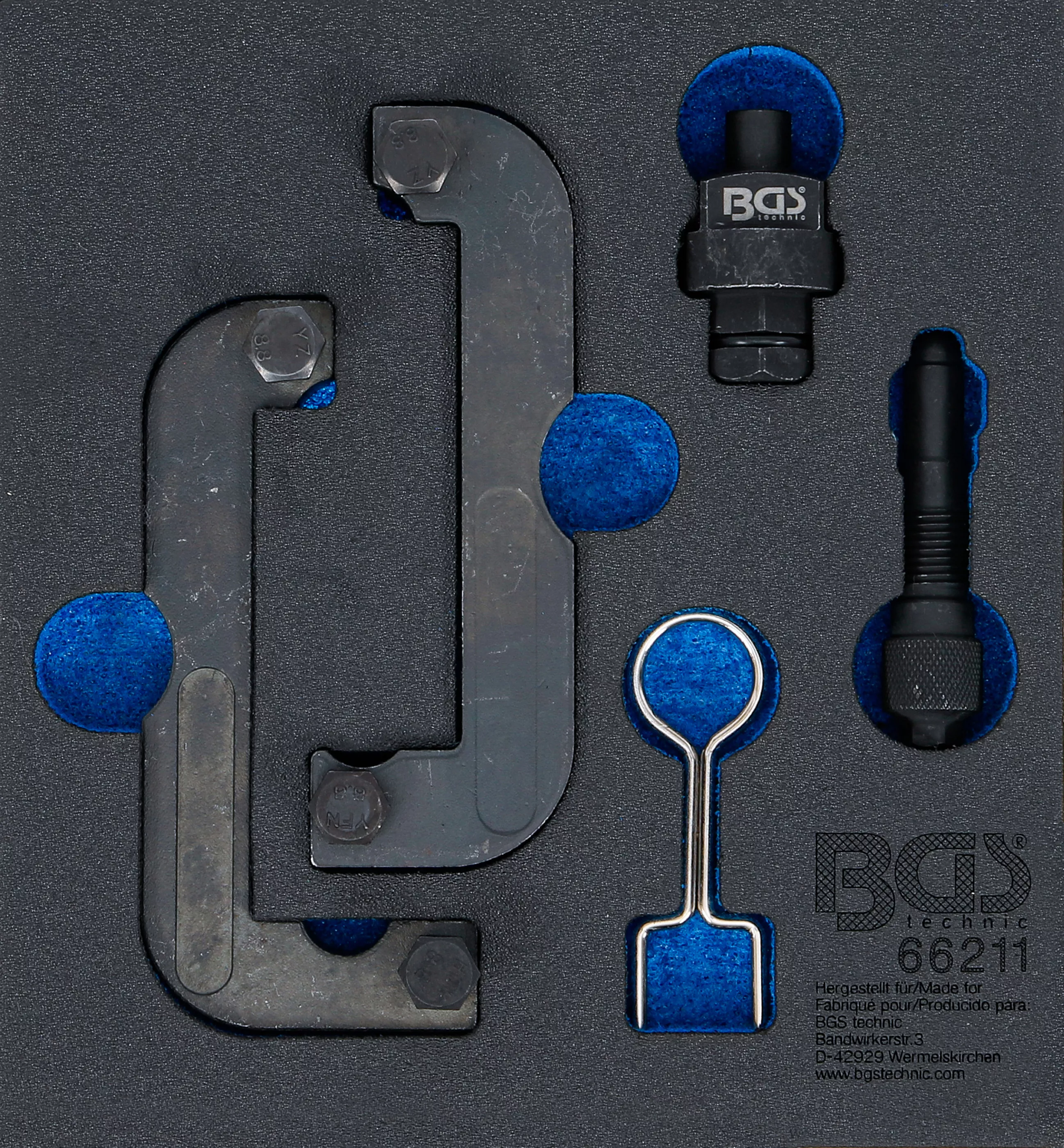 Verkstadsvagninlägg 1/6: Motor-Inställningsverktyg-sats | för Audi 2.4, 2.8, 3.0 TFSI