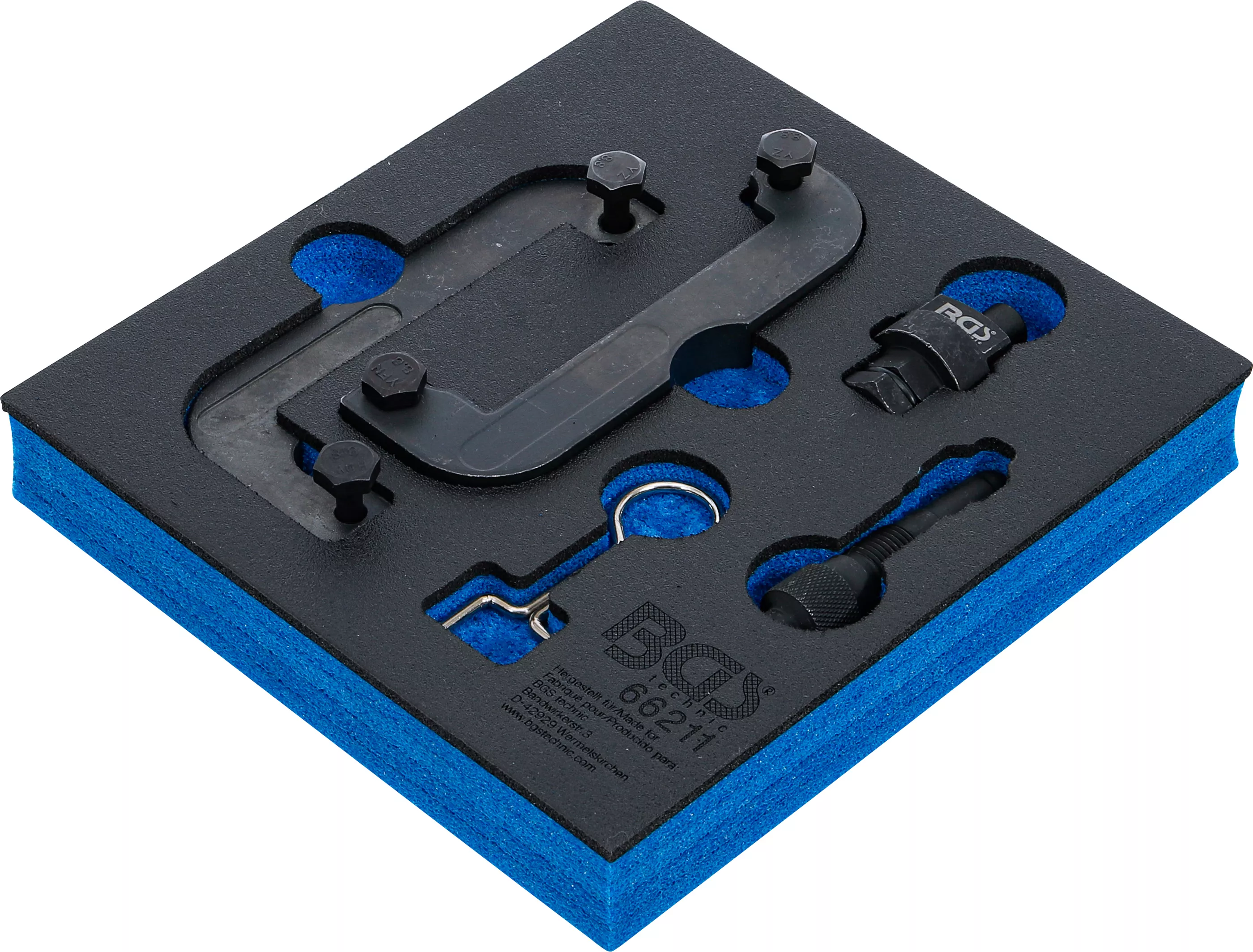 Verkstadsvagninlägg 1/6: Motor-Inställningsverktyg-sats | för Audi 2.4, 2.8, 3.0 TFSI