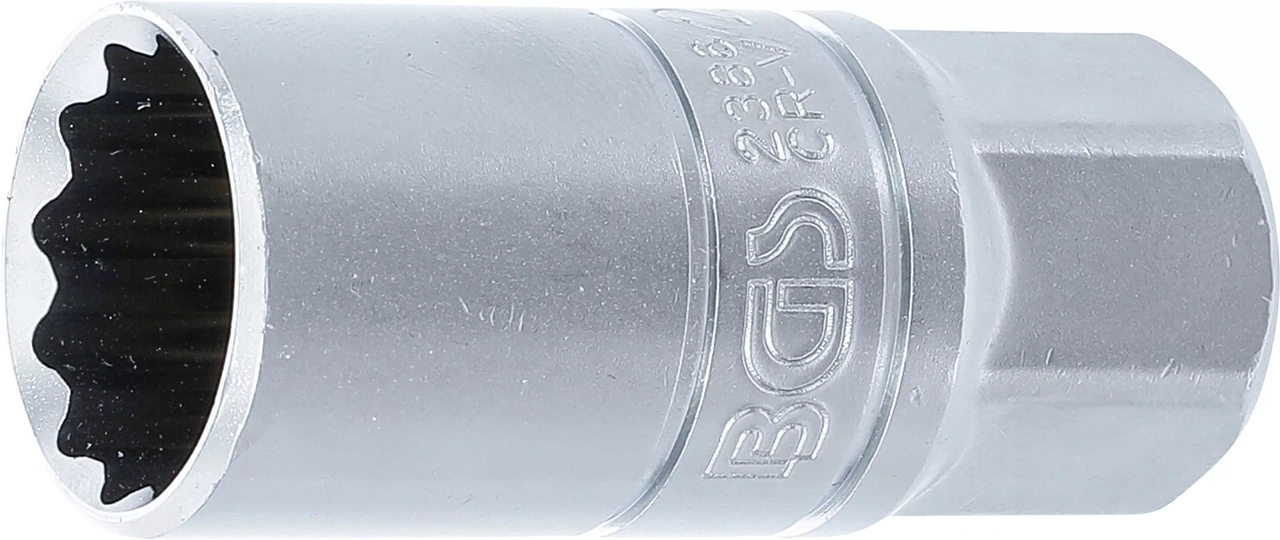 Tändstift-Insats med hållargummi, Tolvkant | 12,5 mm (1/2") | 21 mm