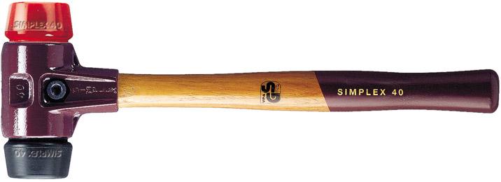 Plasthammare SIMPLEX gummi/plastslag