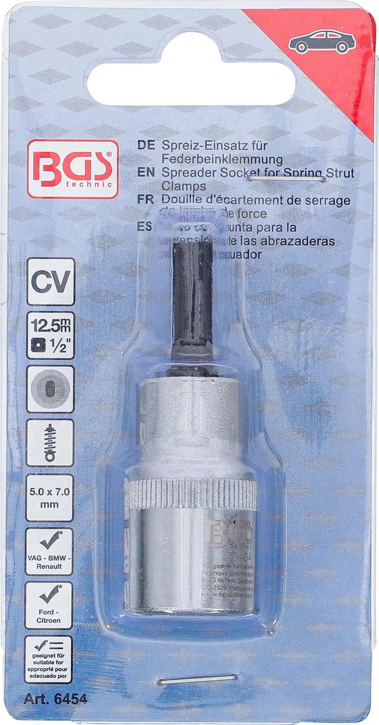 Expander-Insats för fjäderbenklämning | 12,5 mm (1/2") | 5 x 7 mm