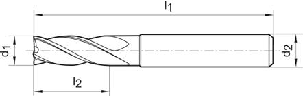 Pinnfräs DIN 6527L HM TiAIN HB Z4