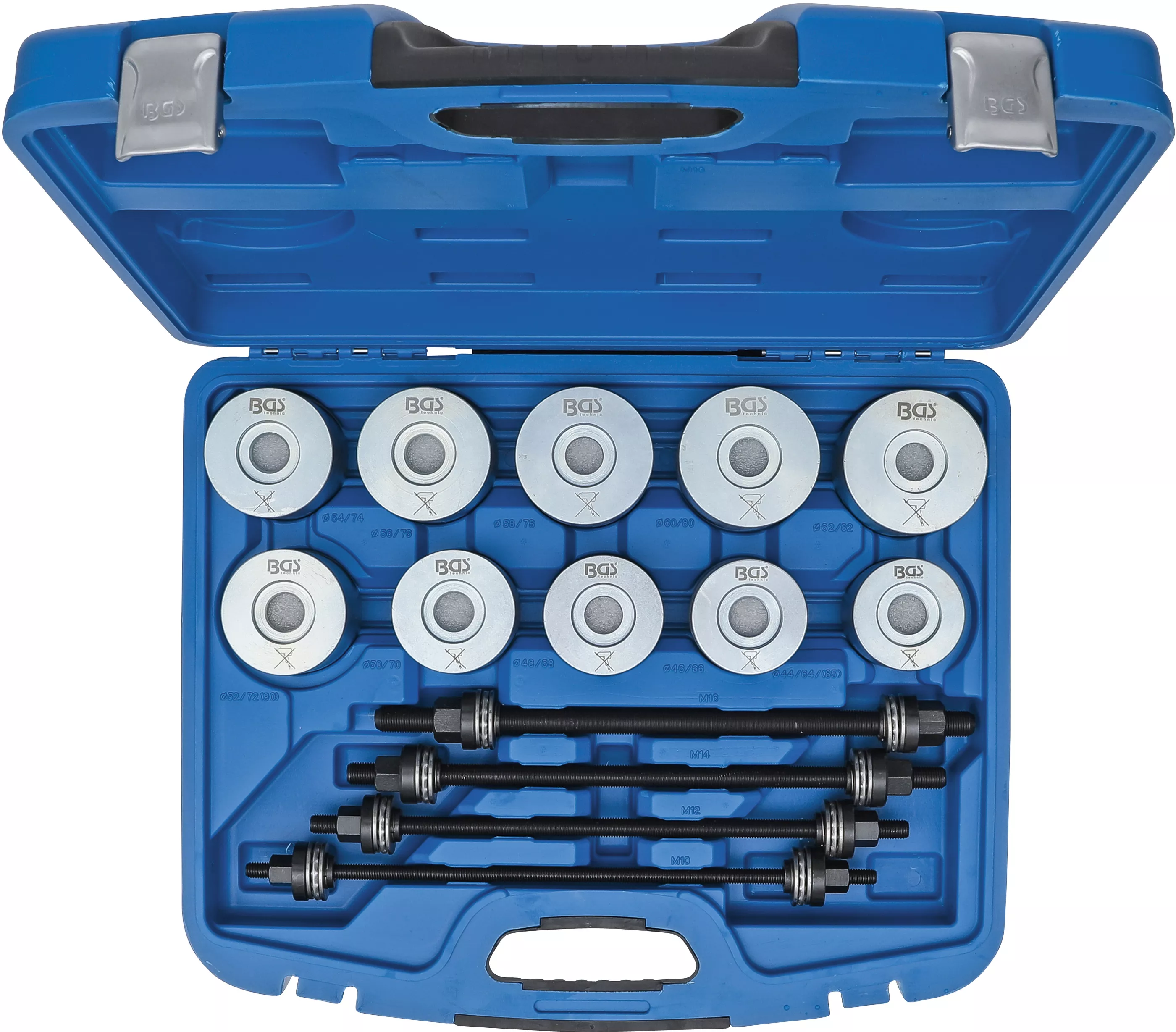 Drag- och Tryckhylsor-sats | med 4 Spindlar | 24 delar