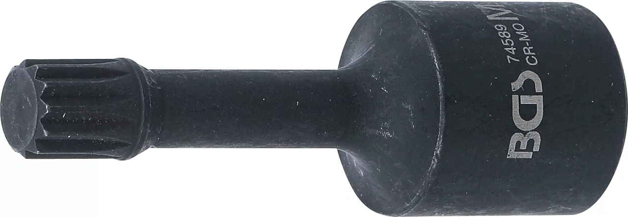 Kraft-special bithylsa | Längd 72 mm | 12,5 mm (1/2") | Inre mångtandad (för XZN) M12 | för VAG