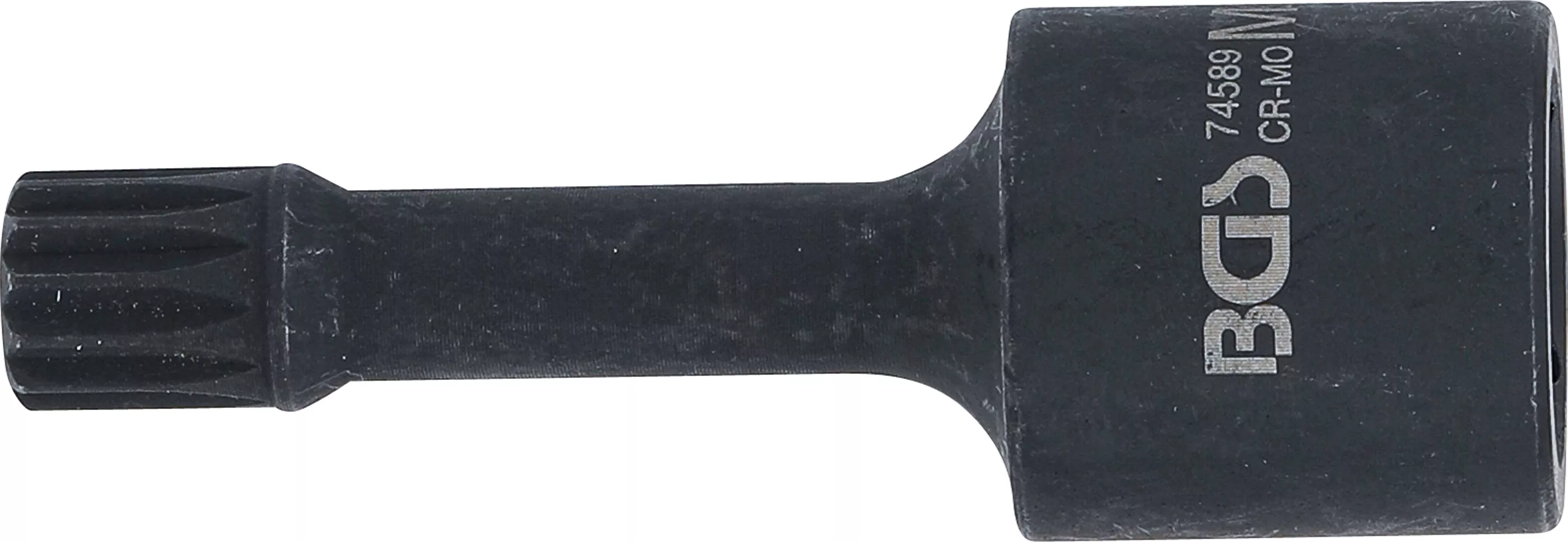 Kraft-special bithylsa | Längd 72 mm | 12,5 mm (1/2") | Inre mångtandad (för XZN) M12 | för VAG