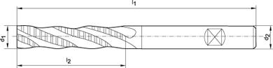 Skrubbfräs DIN 844L HSSE 12,00mm NF