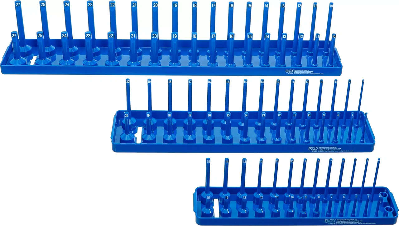 Hållare för hylsnyckelhylsor | 3 delar