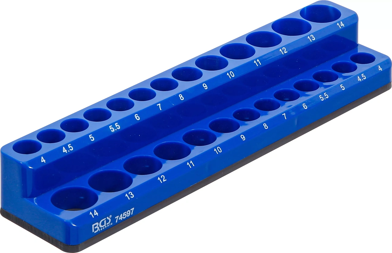 Plasthållare för hylsor | Magnetisk | 6,3 mm (1/4")