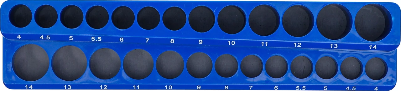 Plasthållare för hylsor | Magnetisk | 6,3 mm (1/4")