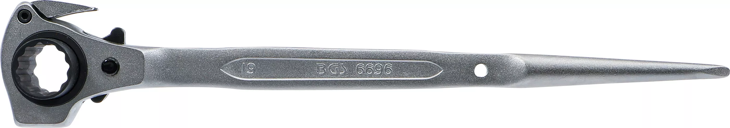 Spärrskaft för ställningsmontage | "4-in-1" | 19 x 22 mm