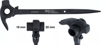 Spärrskaft för ställningsmontage | "4-in-1" | 19 x 22 mm