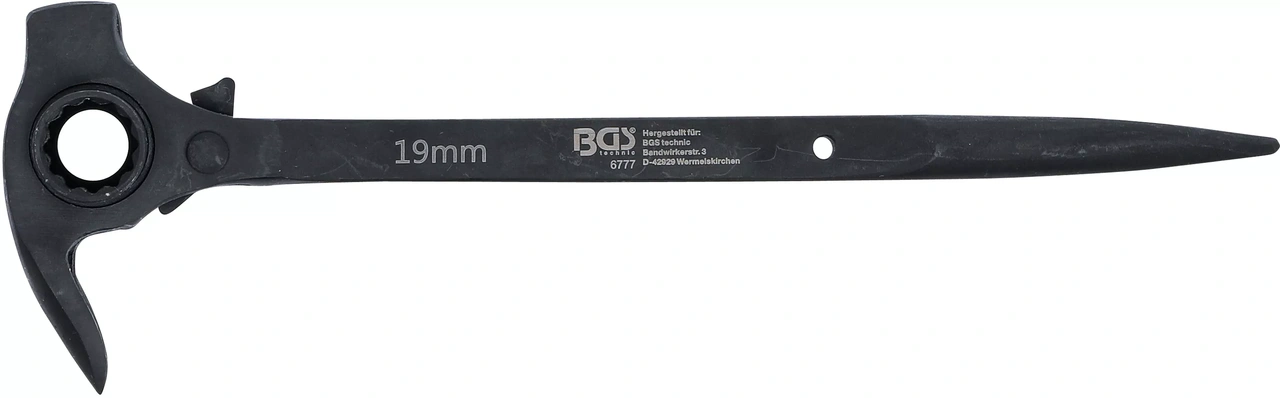 Spärrskaft för ställningsmontage | "4-in-1" | 19 x 22 mm