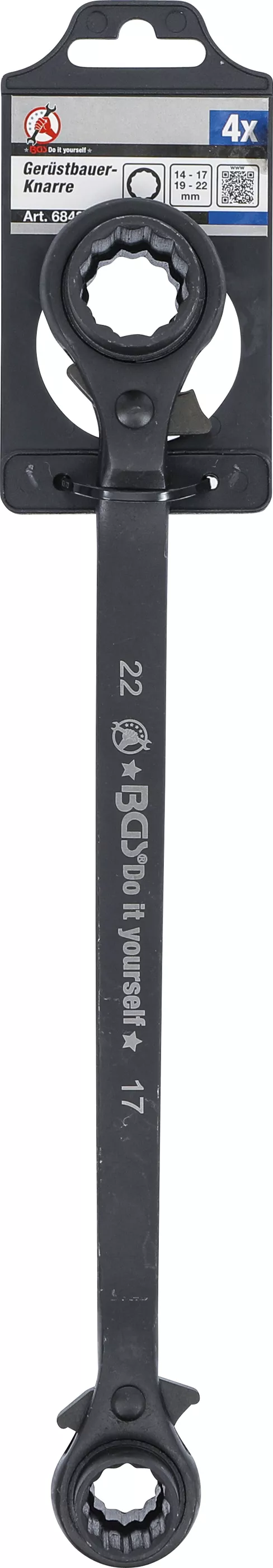 Spärrskaft för ställningsmontage | "4-in-1" | 14 - 17 - 19 - 22 mm