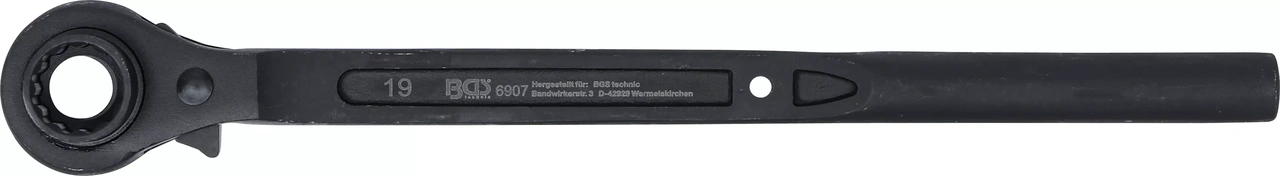 Spärrskaft för ställningsmontage | Runt skaft | 19 x 22 mm