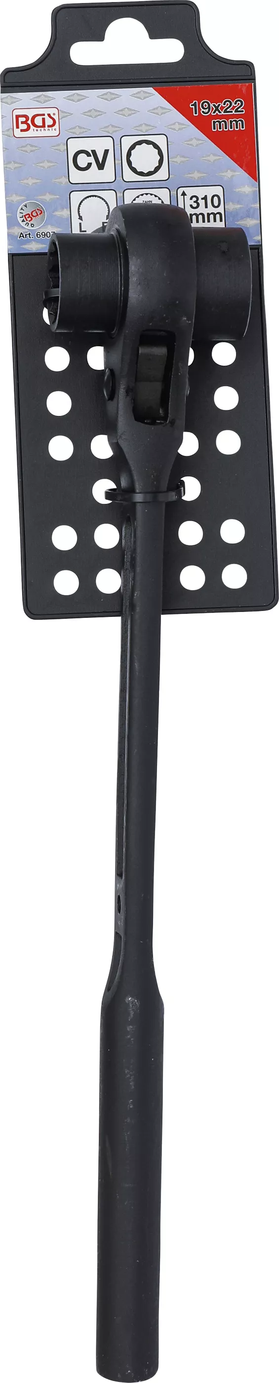 Spärrskaft för ställningsmontage | Runt skaft | 19 x 22 mm