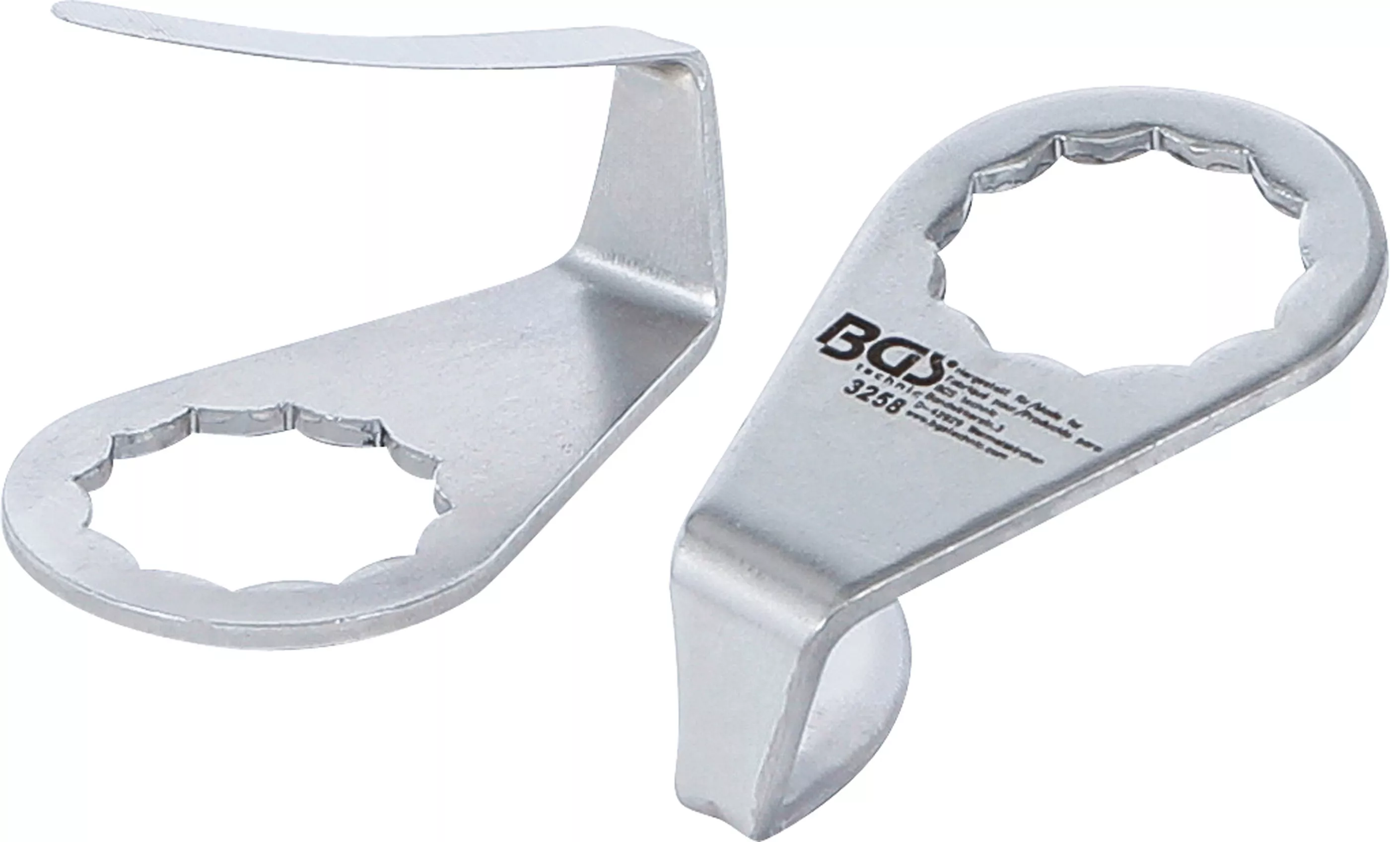 Reservkniv, halvrund | för BGS 3218 & 9291 | 2 x 36 mm | 2 delar