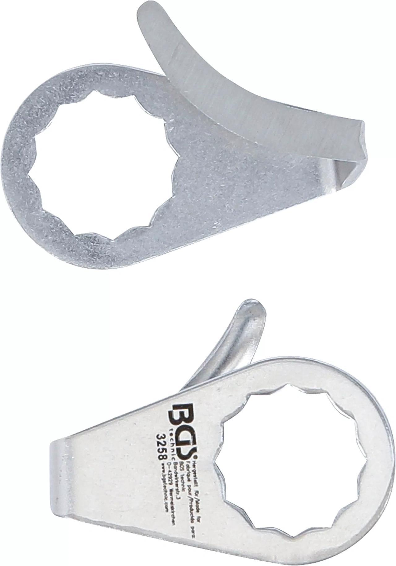 Reservkniv, halvrund | för BGS 3218 & 9291 | 2 x 36 mm | 2 delar