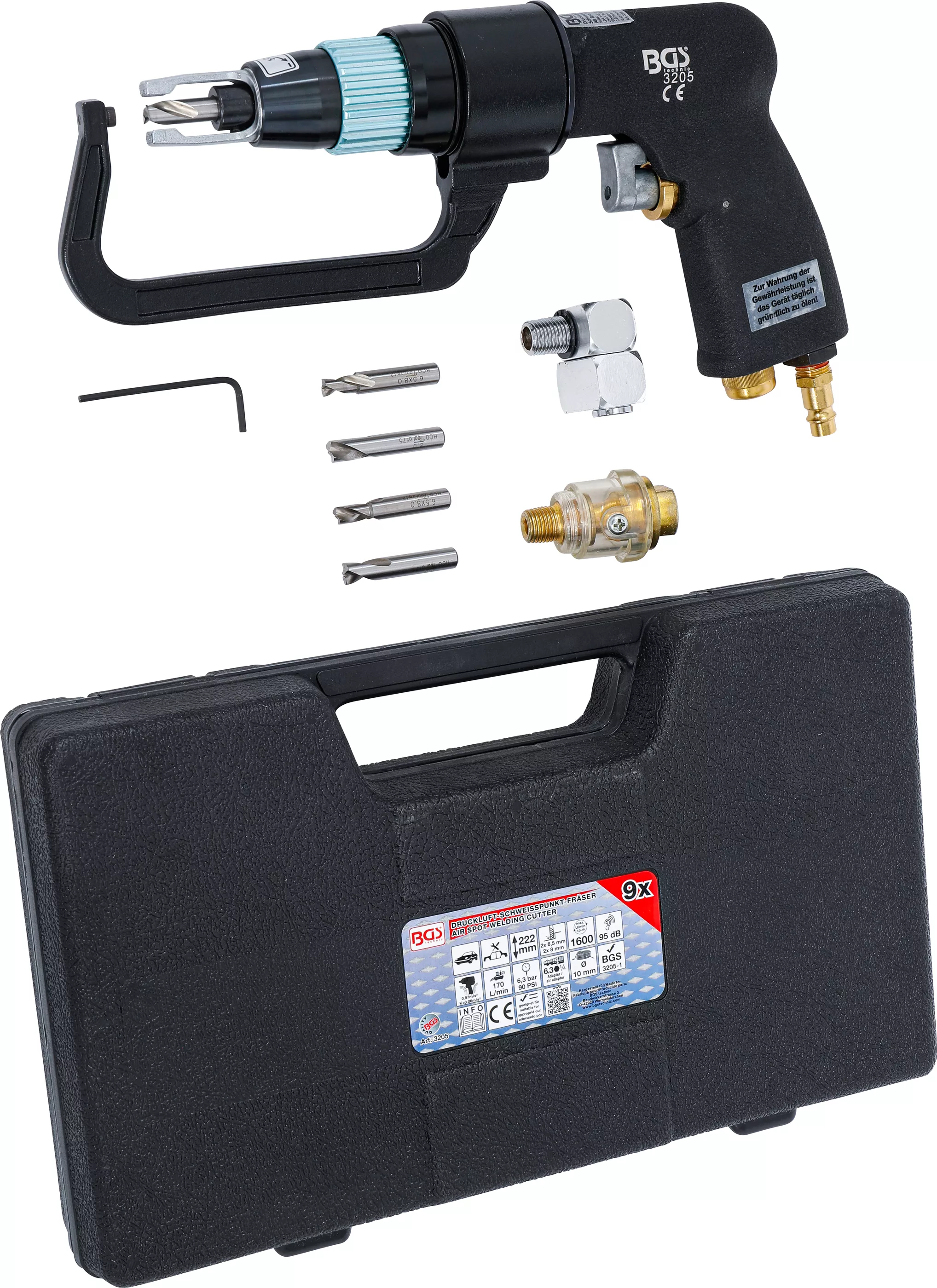 Tryckluft-Svetspunkt-Fräs