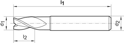 Pinnfräs DIN 6527K HM TiAIN 10,0mm HA Z3
