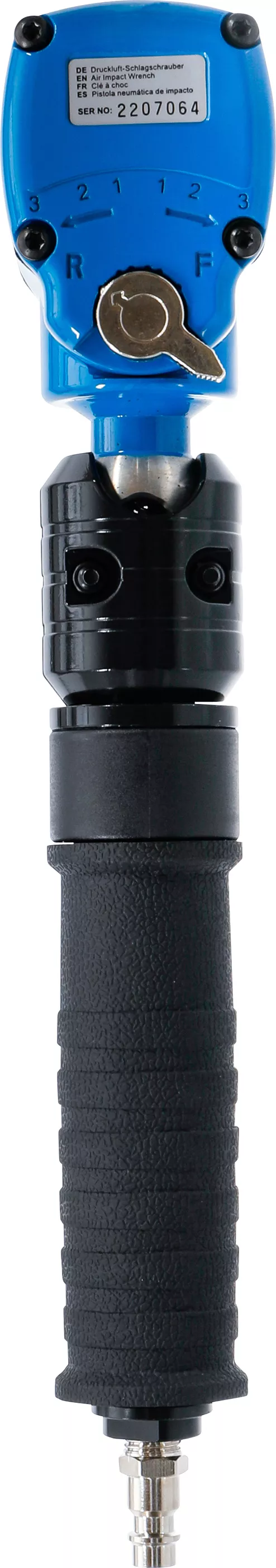 Tryckluft-Mutterdragare | vinklad | med vrid- och lutningsbart huvud | 12,5 mm (1/2") | 650 Nm