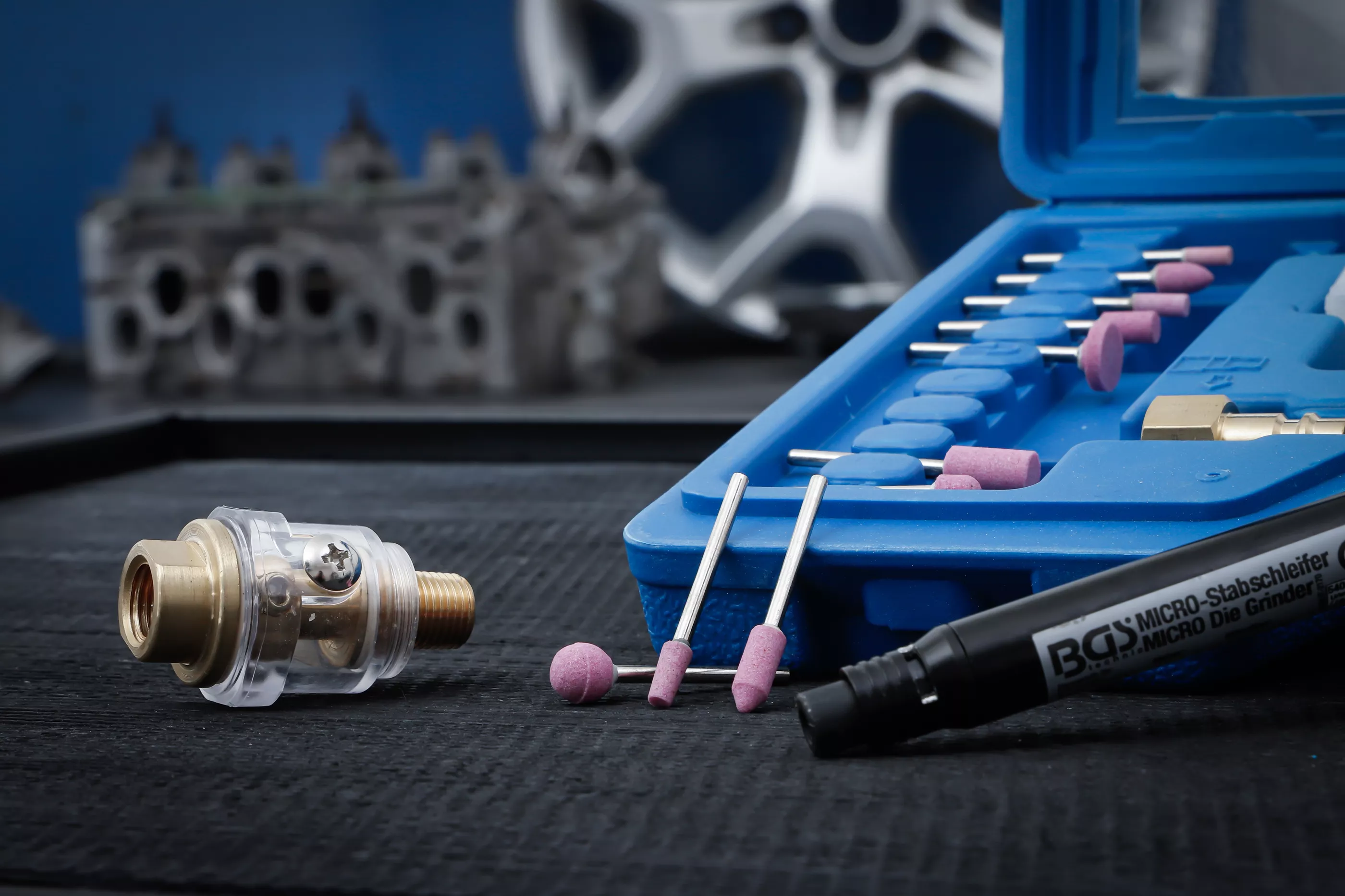 Tryckluft-micro-stavslip-sats | 17 delar