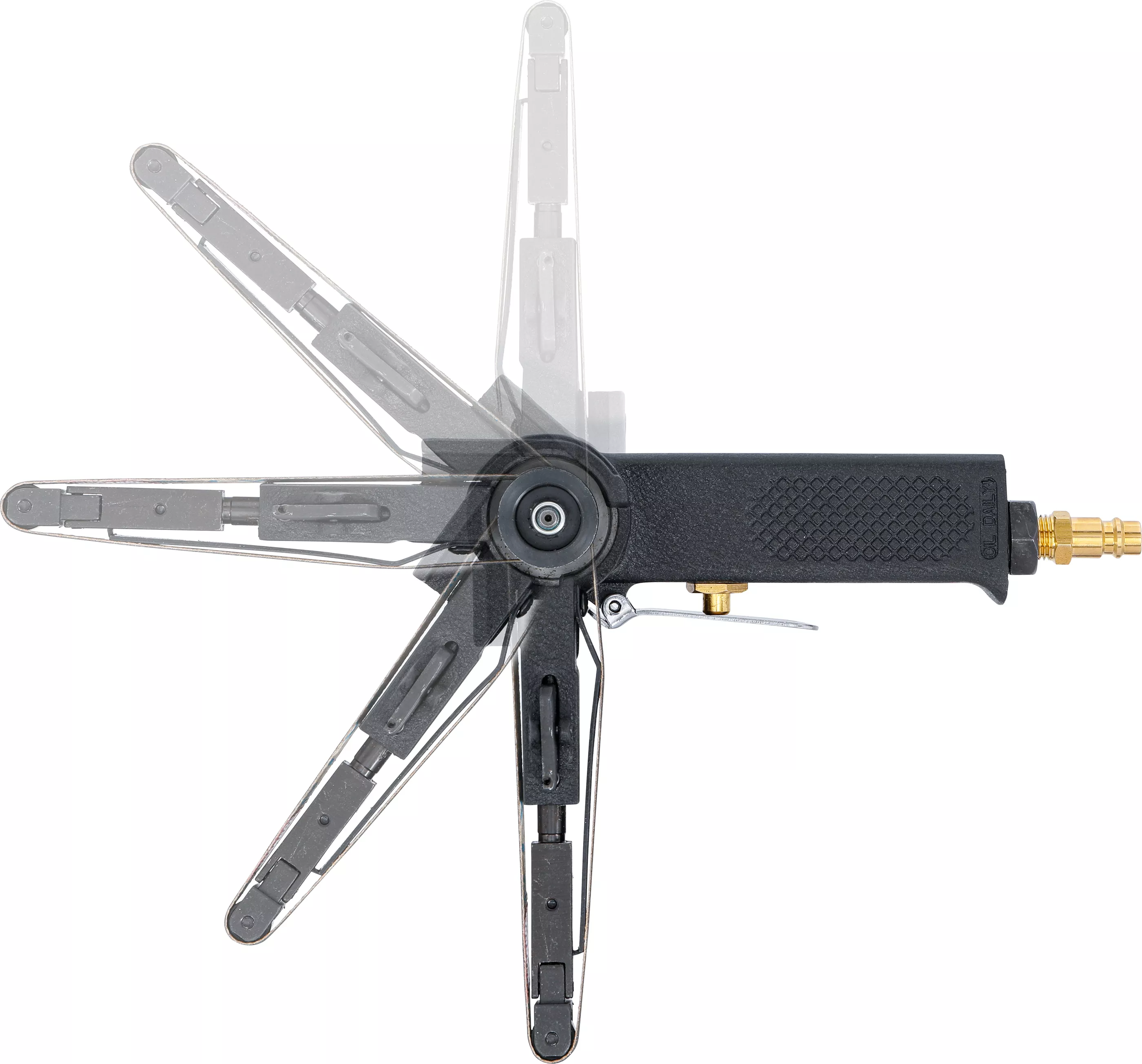 Tryckluft-bandslip för 10 mm slipband