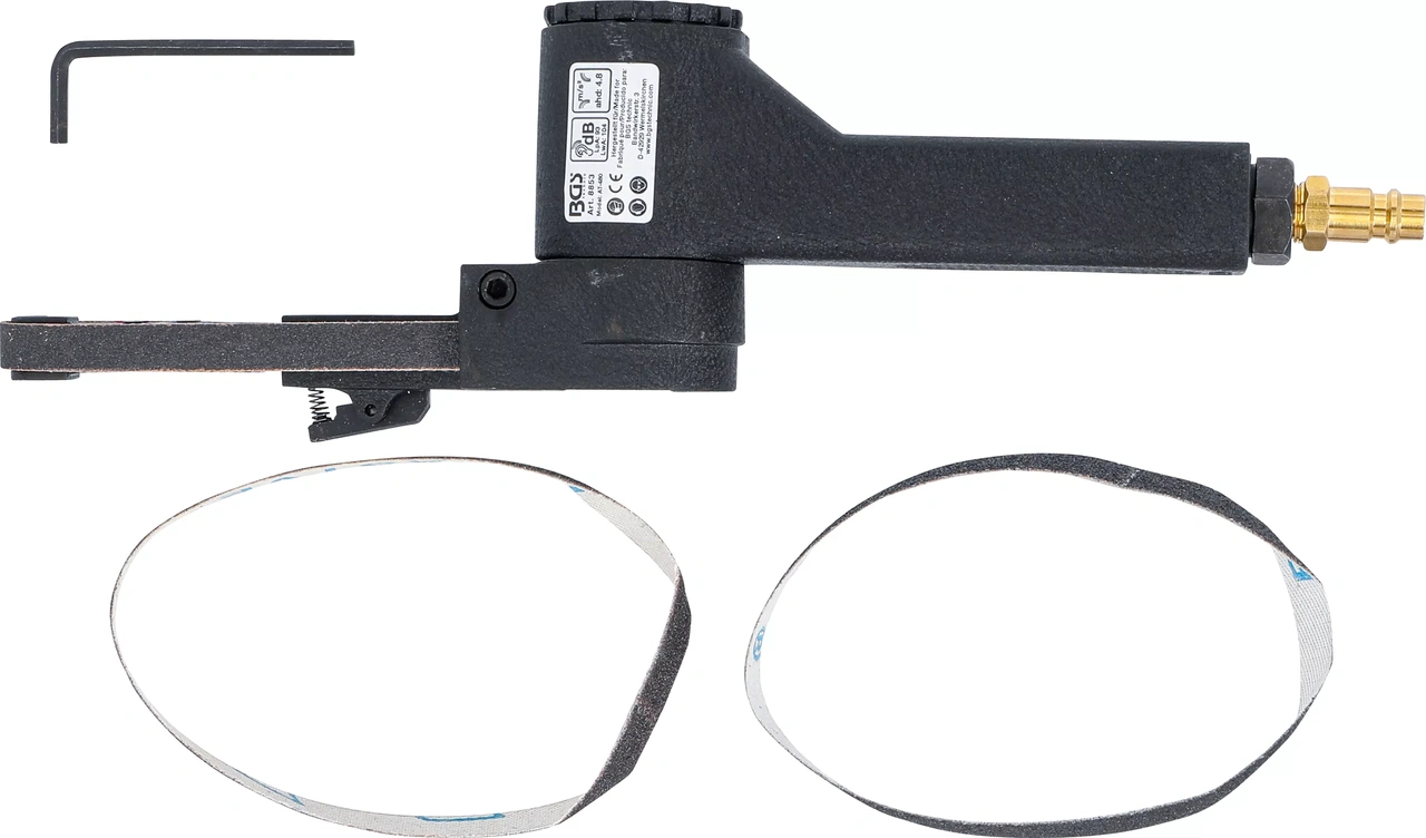 Tryckluft-bandslip för 10 mm slipband