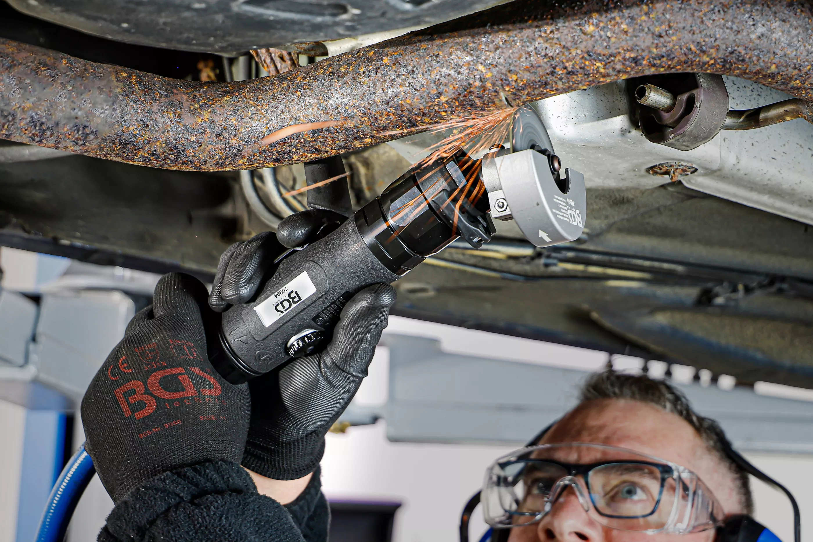 Tryckluft-Kapslip | flexibelt huvud | 260 mm