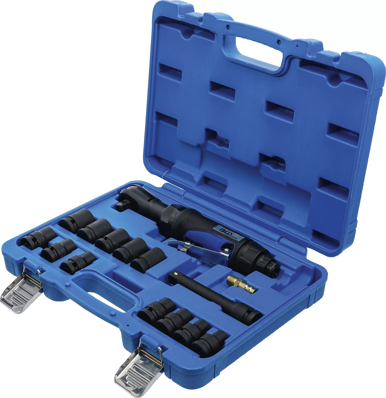 Tryckluft-Spärrskruvdragare-sats | 12,5 mm (1/2") | 102 Nm | 14 delar