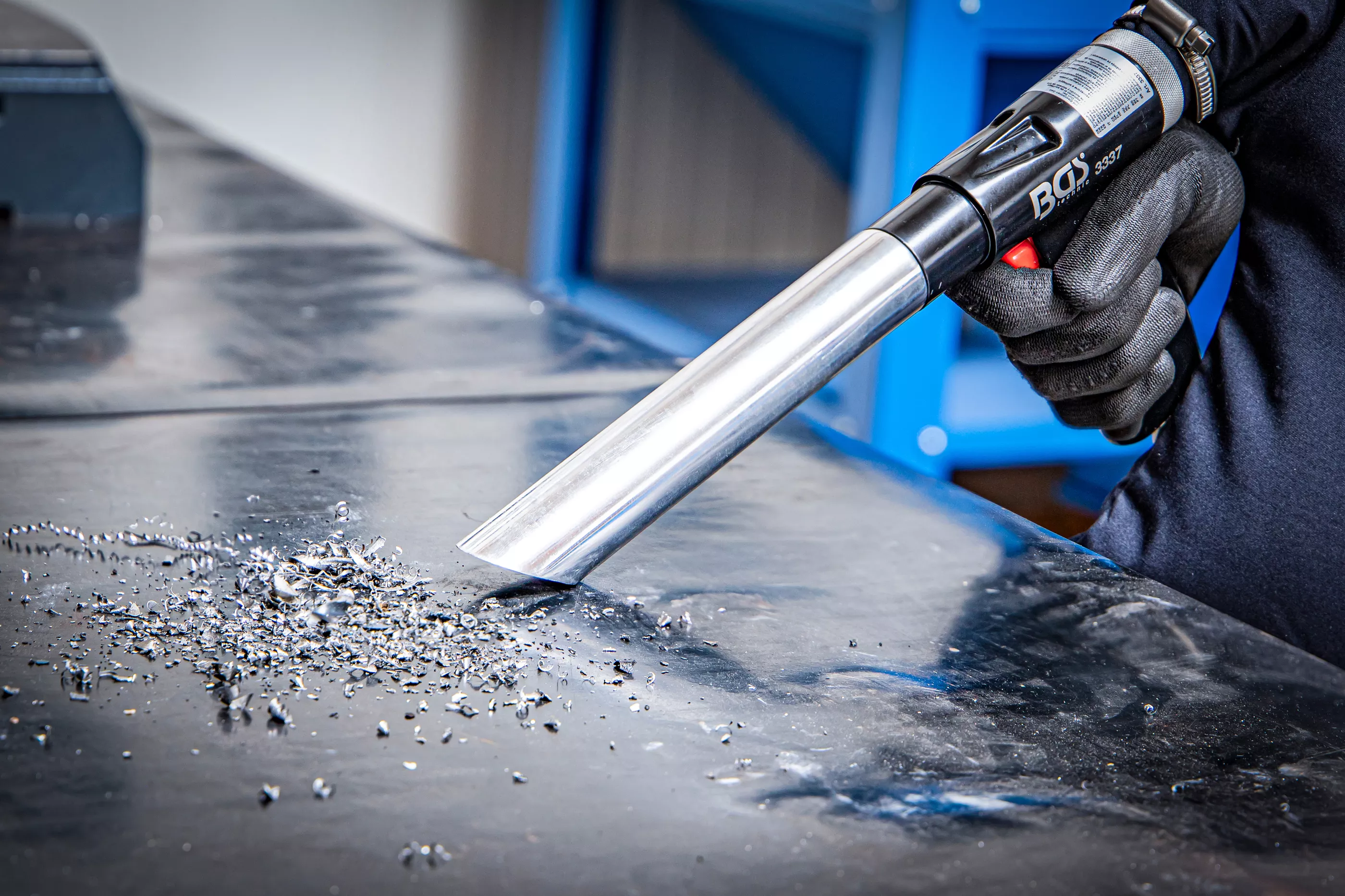 Tryckluft sug-/blåspistol | Omställbar | 8 delar