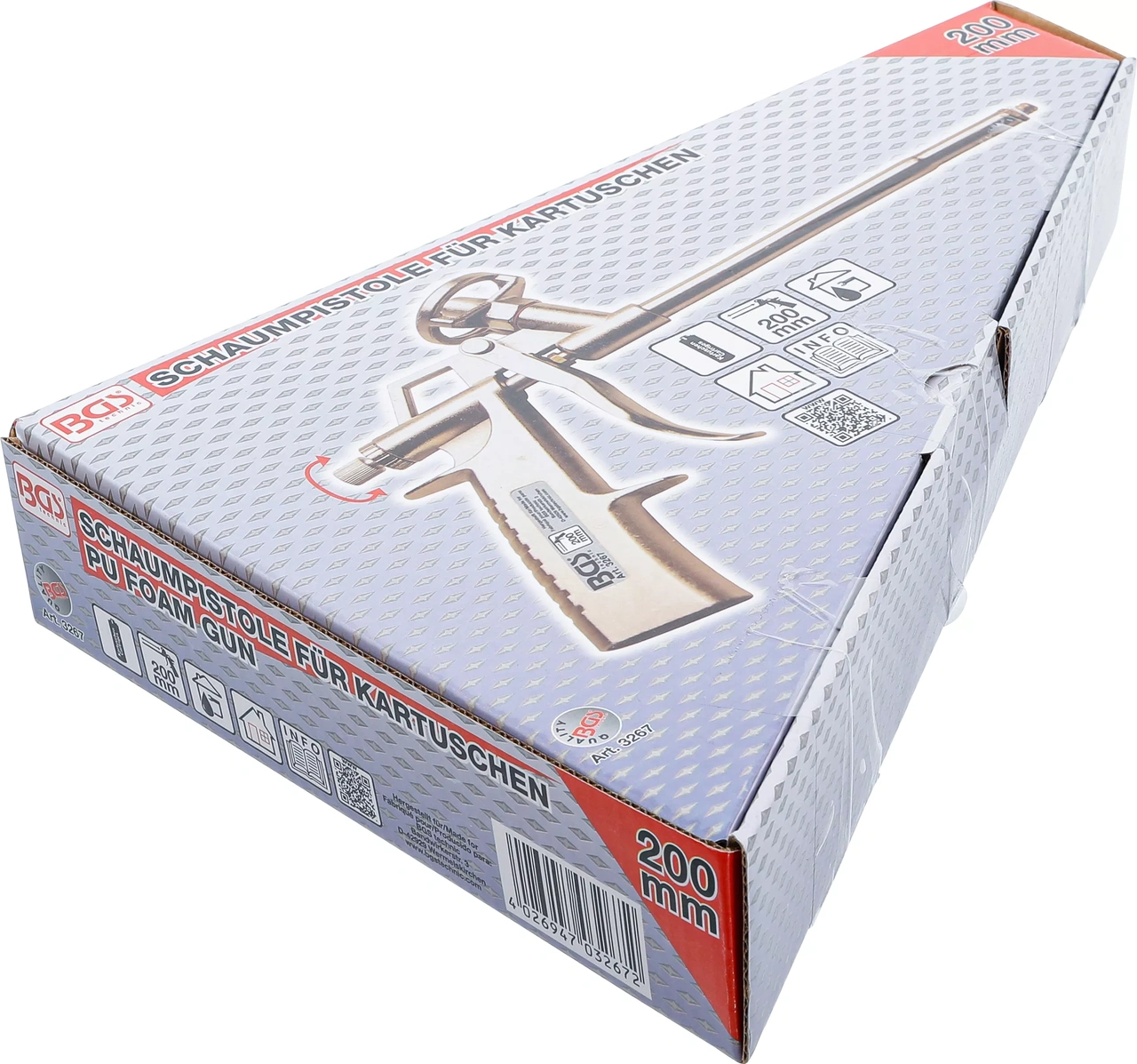 Skumpistol för patroner