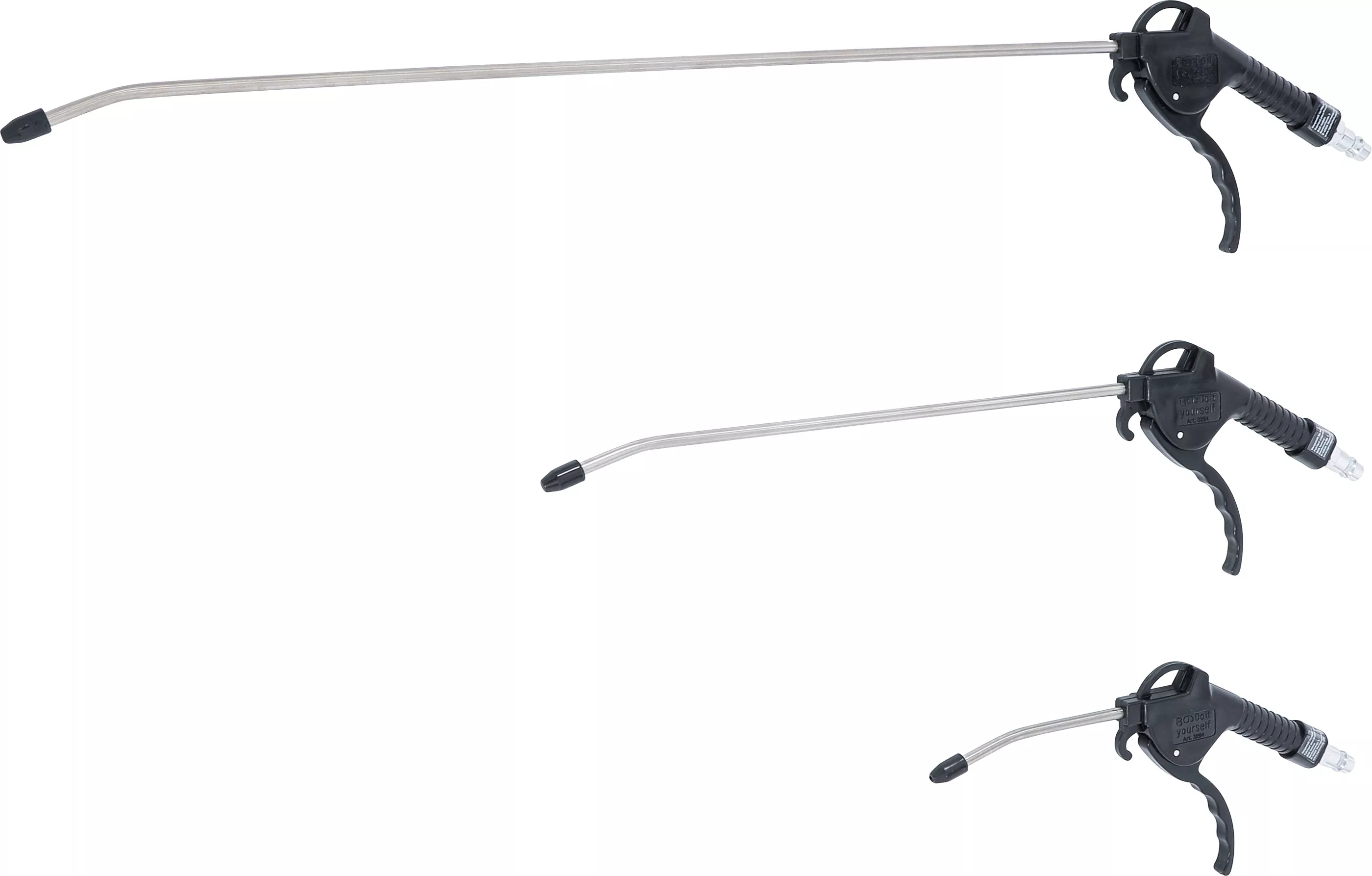 Tryckluft-blåspistol-sats | 110 / 300 / 500 mm | 3 delar