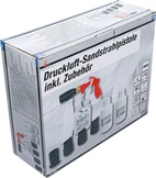 Tryckluft-sandblästringspistol med tillbehör