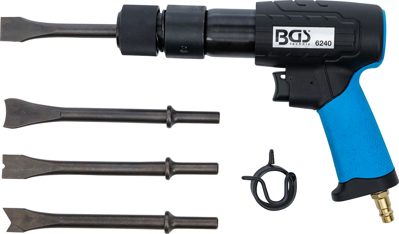 Pneumatisk flishammarsats | med snabbkopplingsfoder | 10 mm