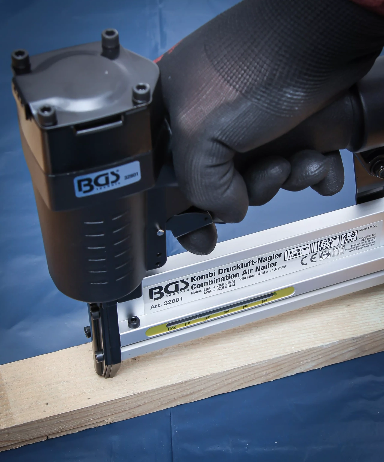 Tryckluft-kombi-spikmaskin | 50 mm