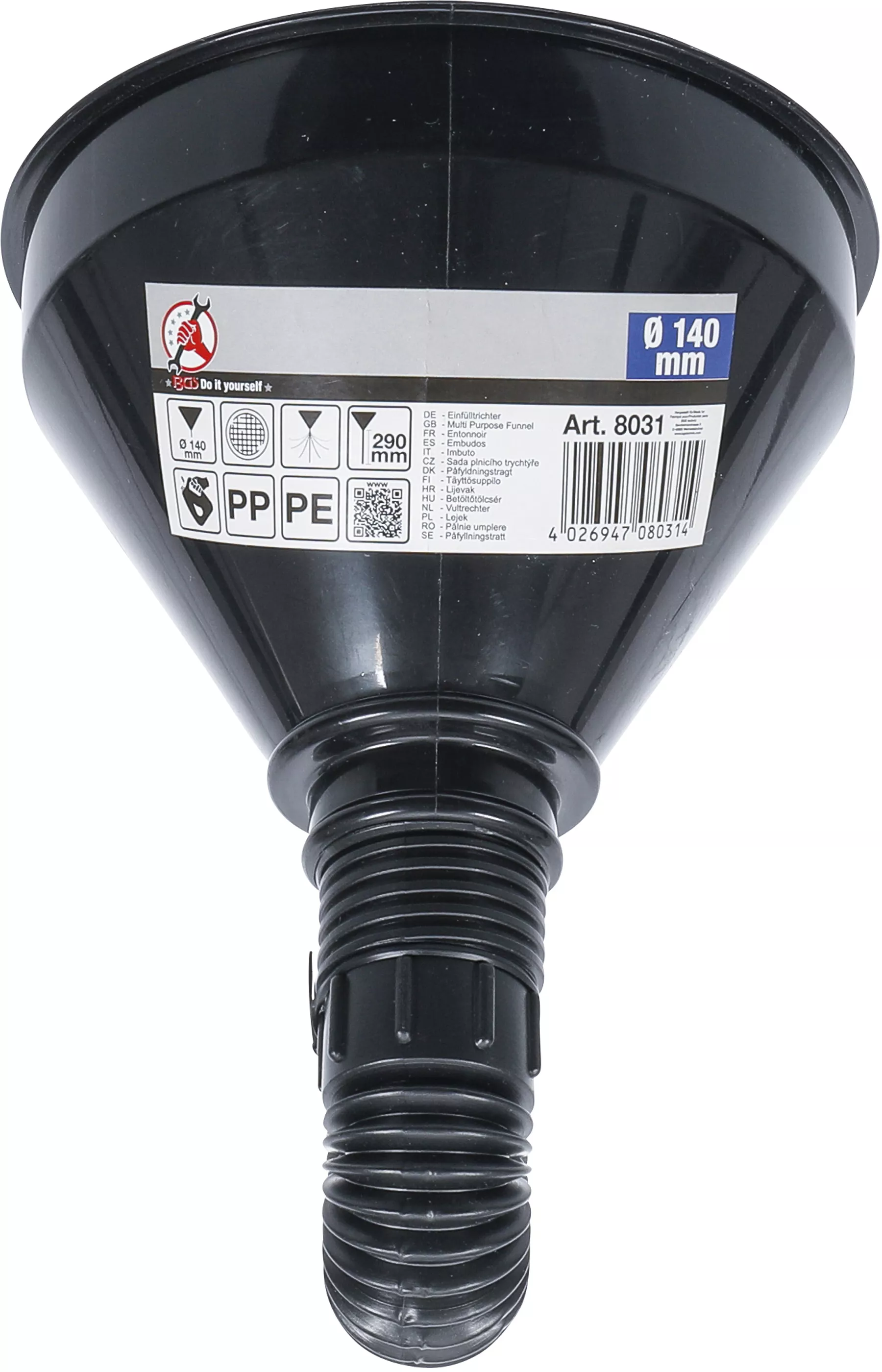 Påfyllningstratt | Plast | Ø 140 mm