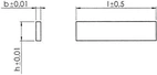 Parallellunderläggspar Nr. 6348PSP, 10,0x33,0x150mm