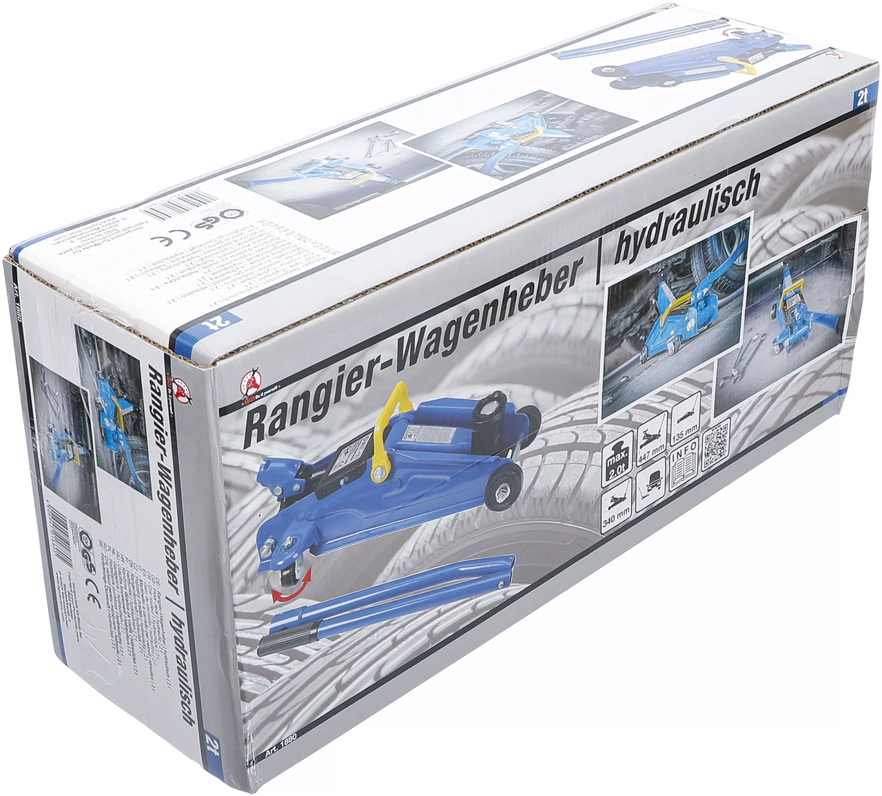 Förflyttnings-Domkraft | Hydraulisk | 2 t