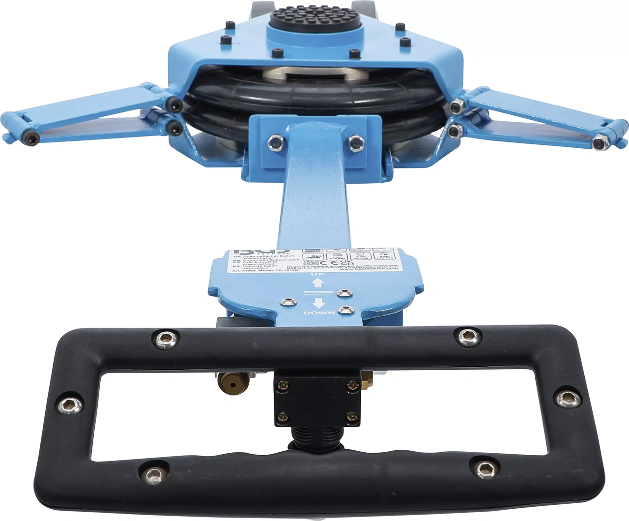 Pneumatisk ballongjack | mobil | max 410 mm | 2000 kg