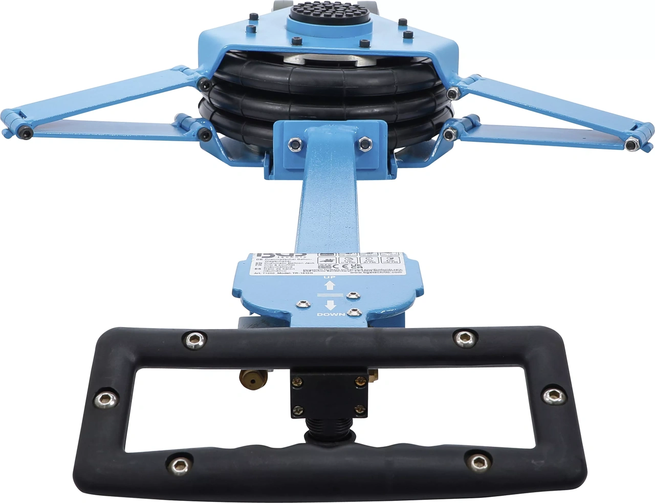 Pneumatisk ballongjack | mobil | max 505 mm | 2000 kg