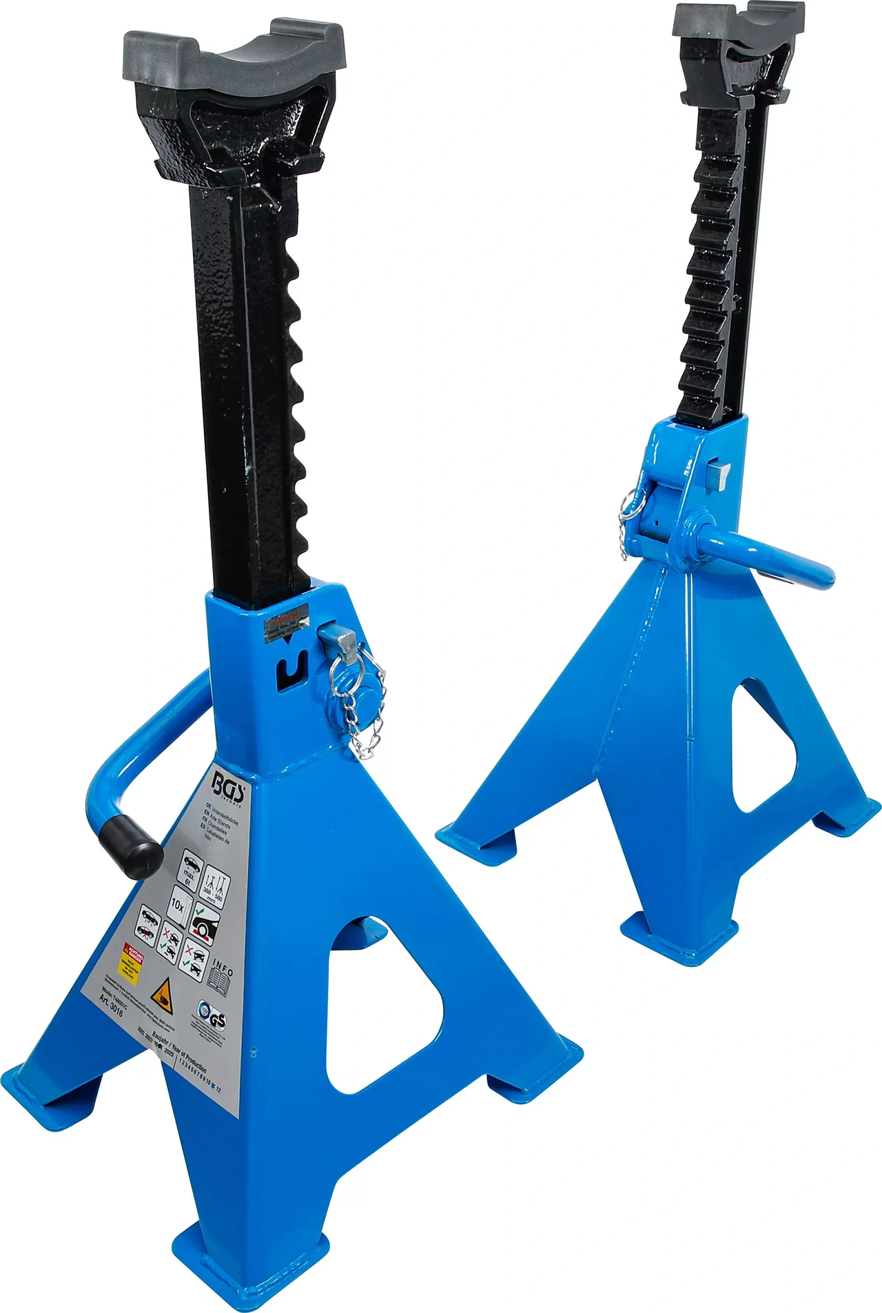 Pallbockar | Bärförmåga 6000 kg / Par | Lyft 382 - 600 mm | 1 Par