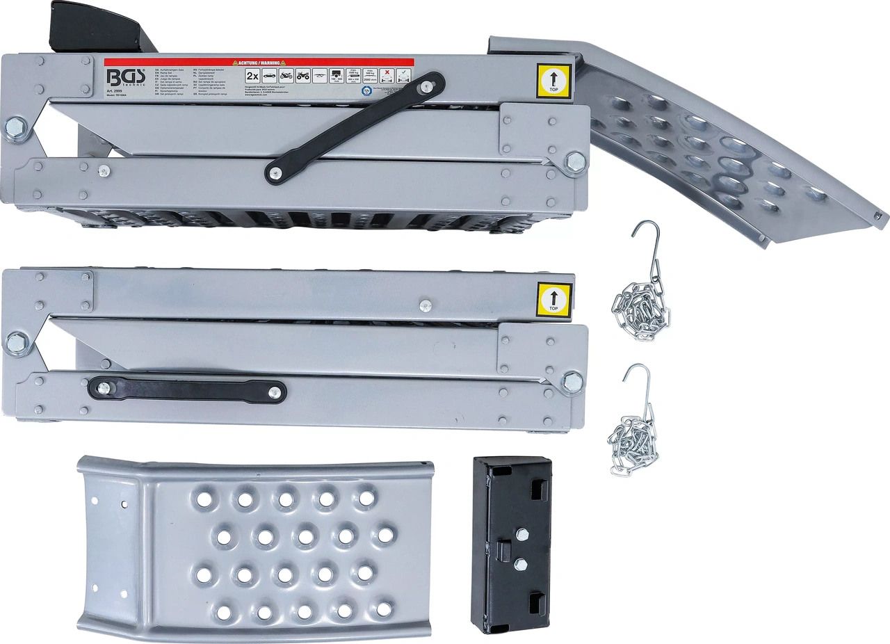 Uppkörningsramp-sats | ihopfällbar | 2 delar