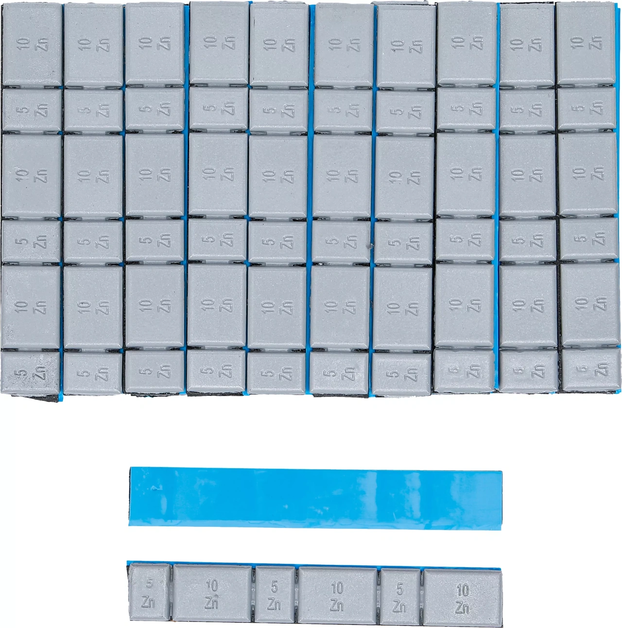 Limmade balanseringsvikter | Typ 363 | 45 g | 100 delar