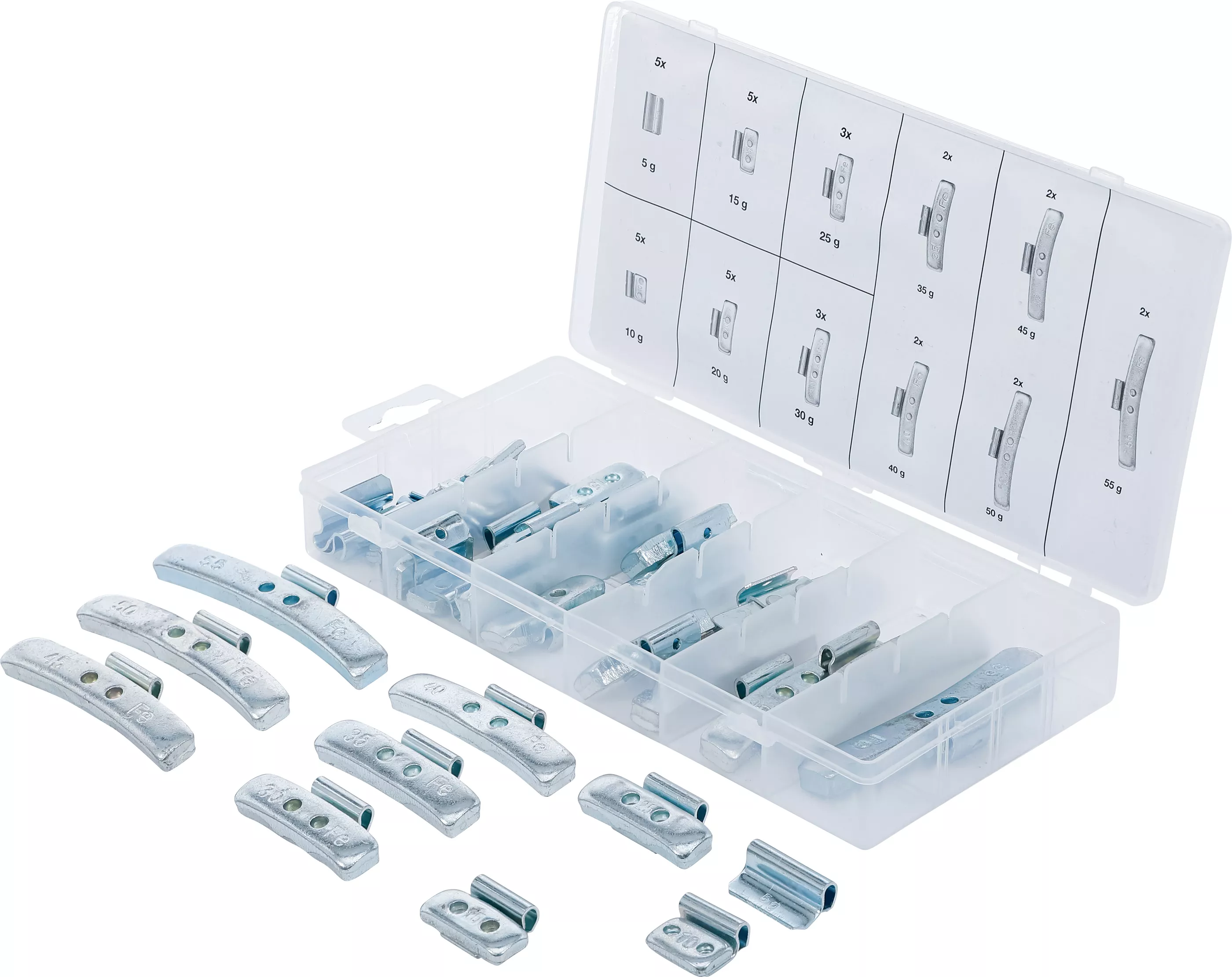 Balanseringsvikt-sortiment | 36 delar